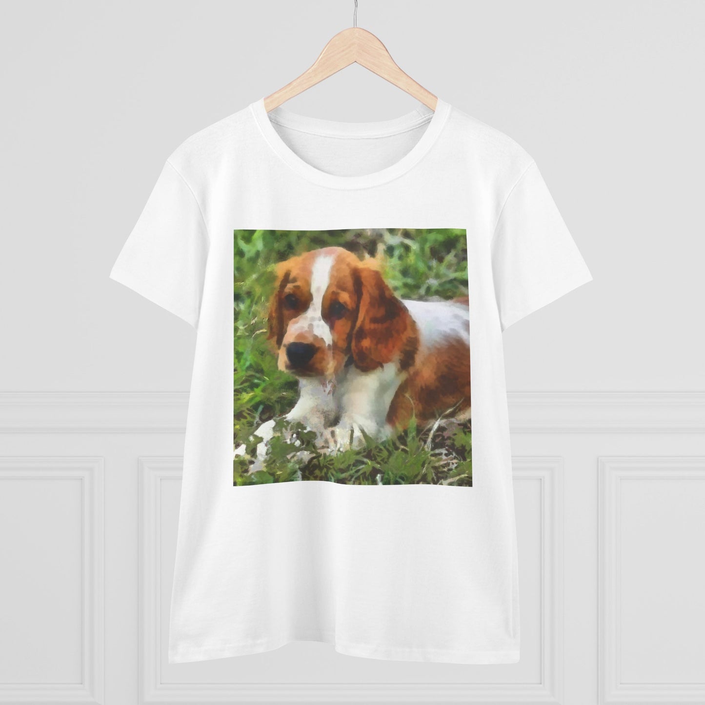 Welsh Springer Spaniel Women's Midweight Cotton Tee