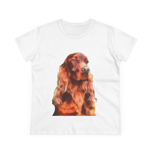 Irish Setter "Shamus" Women's Midweight Cotton Tee