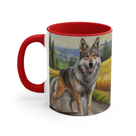 Czechoslovakian Vlcak 'Wolfdog' 11oz Ceramic Accent Mug