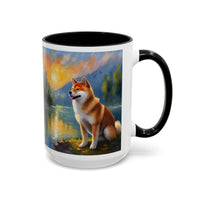 Shiba Inu - Ceramic Accent Coffee Mug - 2 Sizes