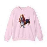 Basset Hound Unisex 50/50 Crewneck Sweatshirt