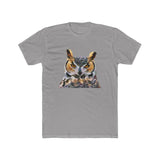 Great Horned Owl 'Hooty' Men's Fitted Cotton Crew Tee