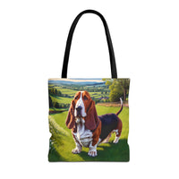 Basset Hound  --  Polyester Tote Bag (AOP)