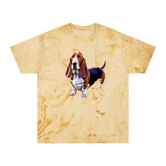 Basset Hound Unisex Color Blast T-Shirt - A Celebration of Artistry
