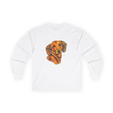 Dachshund 'Doxie #1' Unisex Cotton Long Sleeve Tee