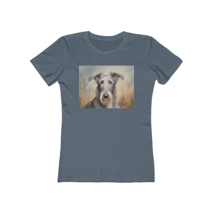 Scottish Deerhound Women's Slim Fitted Ringspun Cotton Tee