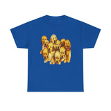 Golden Retriever Puppies Unisex Heavy Cotton Tee