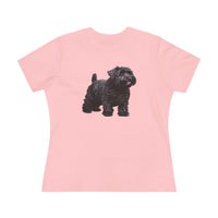 Black Russian Terrier Puppy - Women's Relaxed Fit Cotton Tee