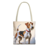 Wire Fox Terrier Polyester Tote Bag (AOP)