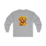 Golden Retriever 'Beau' Unisex Cotton Long Sleeve Tee