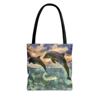Dolphins 'Flip and Flop'  -  Tote Bag