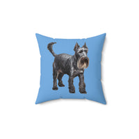 Cesky Terrier - Spun Polyester Throw Pillow