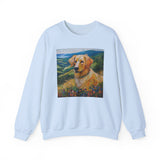Golden Retriever Unisex 50/50 Crewneck Sweatshirt
