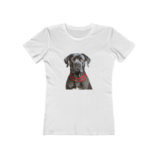 Cane Corso Women's Slim Fit Tee - Fashion Meets Fido Charm