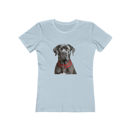 Cane Corso Women's Slim Fit Tee - Fashion Meets Fido Charm