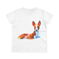 Ibizan Hound Women's Midweight Cotton Tee