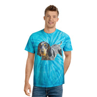 Bluetick Coonhound Unisex Cotton Tie-Dye Tee, Cyclone