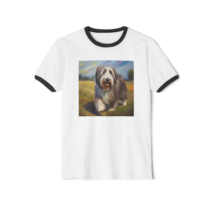 Bearded Collie Classic Cotton Ringer T-Shirt