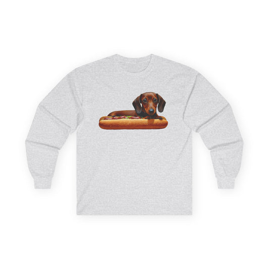 Dachshund 'Weiner Dog' Unisex Classic Cotton Long Sleeve Tee