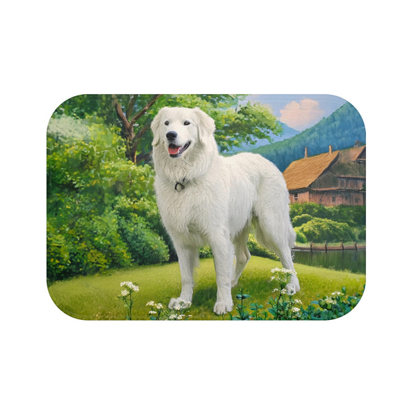 Hungarian Kuvasz Bathroom Rug Mat