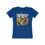Bearded Collie Women's Slim Fitted Ringspun Cotton Tee
