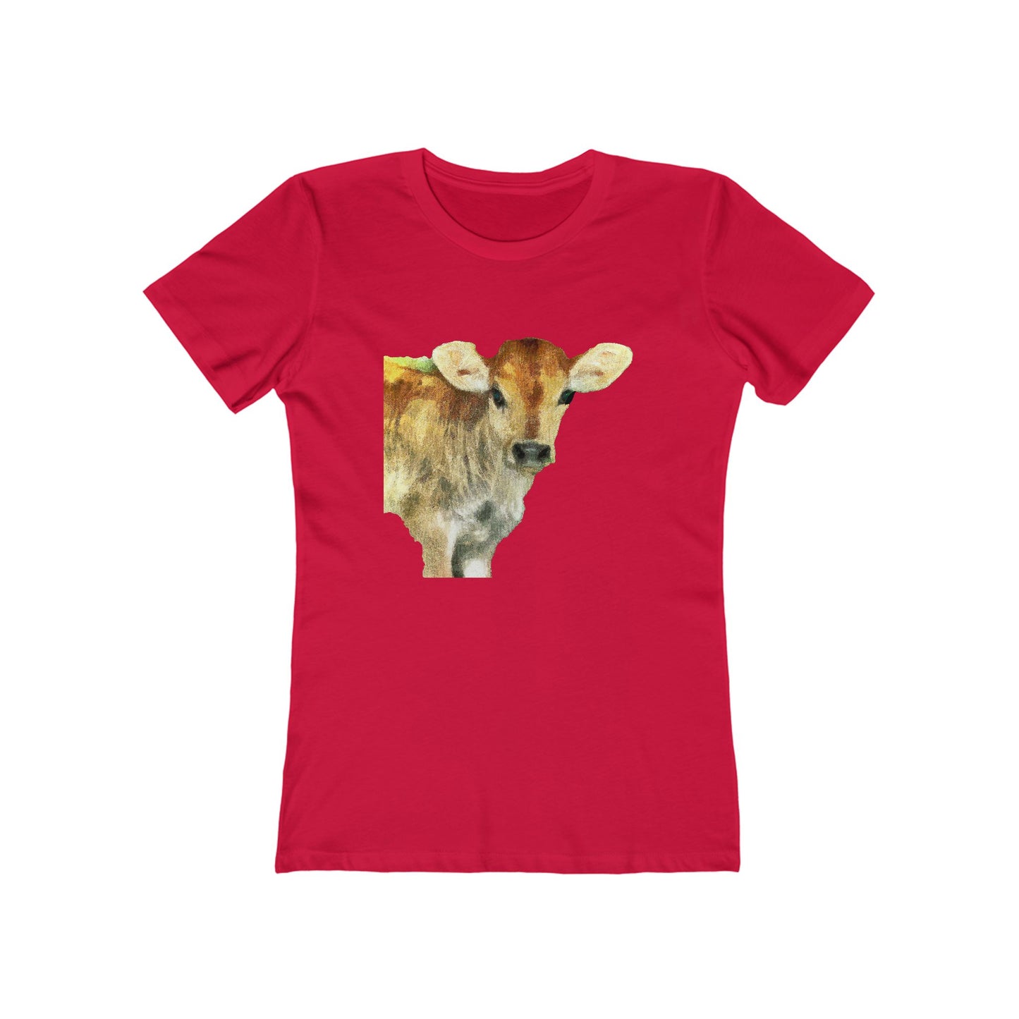 Jersey Calf - Women's Slim Fit Ringspun Cotton T-Shirt
