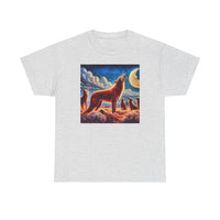 Coyotes in Moonlight Unisex Heavy CottonTee