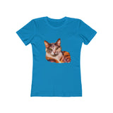 Smidget the Cat - Women's Slim Fit  Ringspun Cotton T-Shirt