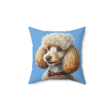 Standard Poodle #2  - Spun Polyester Square Pillow