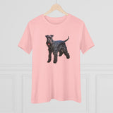 Kerry Blue Terrier Women's Relaxed Fit Cotton Tee