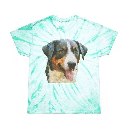 Appenzeller Sennenhund Unisex Cotton Tie-Dye Tee, Cyclone