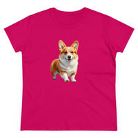 Welsh Corgi Puppy - Women's Midweight Cotton Tee