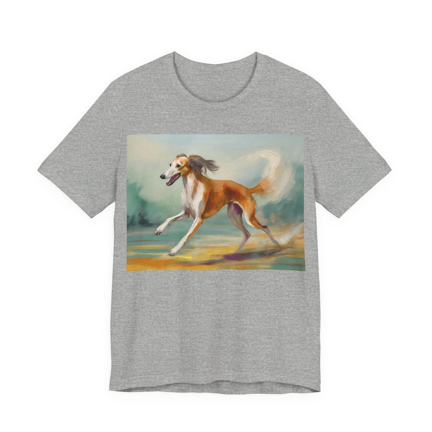 Saluki 'On the Run' Unisex Jersey Short Sleeve Tee