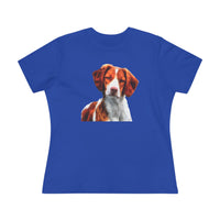 Brittany Spaniel 'Gunner' Women's Relaxed Fit Cotton Tee