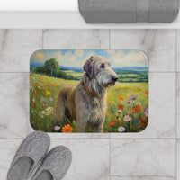 Irish Wolfhound Bathroom Rug Mat