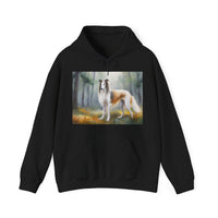 Borzoi 'Russian Wolfhound' Ethical 50/50 Hooded Sweatshirt