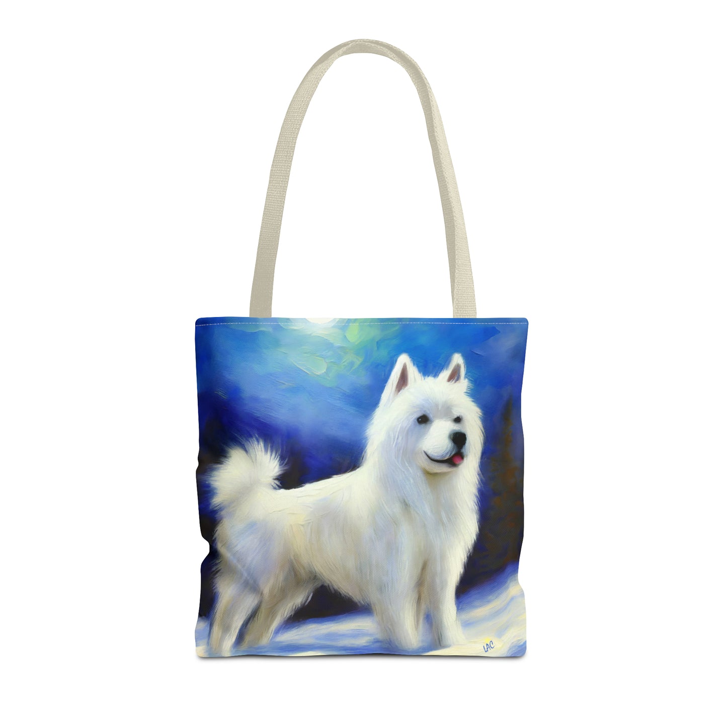 The Enchanted American Eskimo Dog Tote Bag