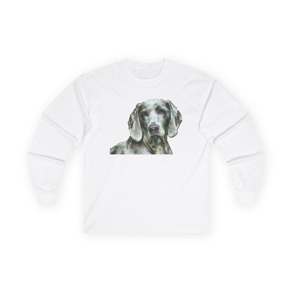 Weimaraner 'Greyson' Unisex Cotton Long Sleeve Tee