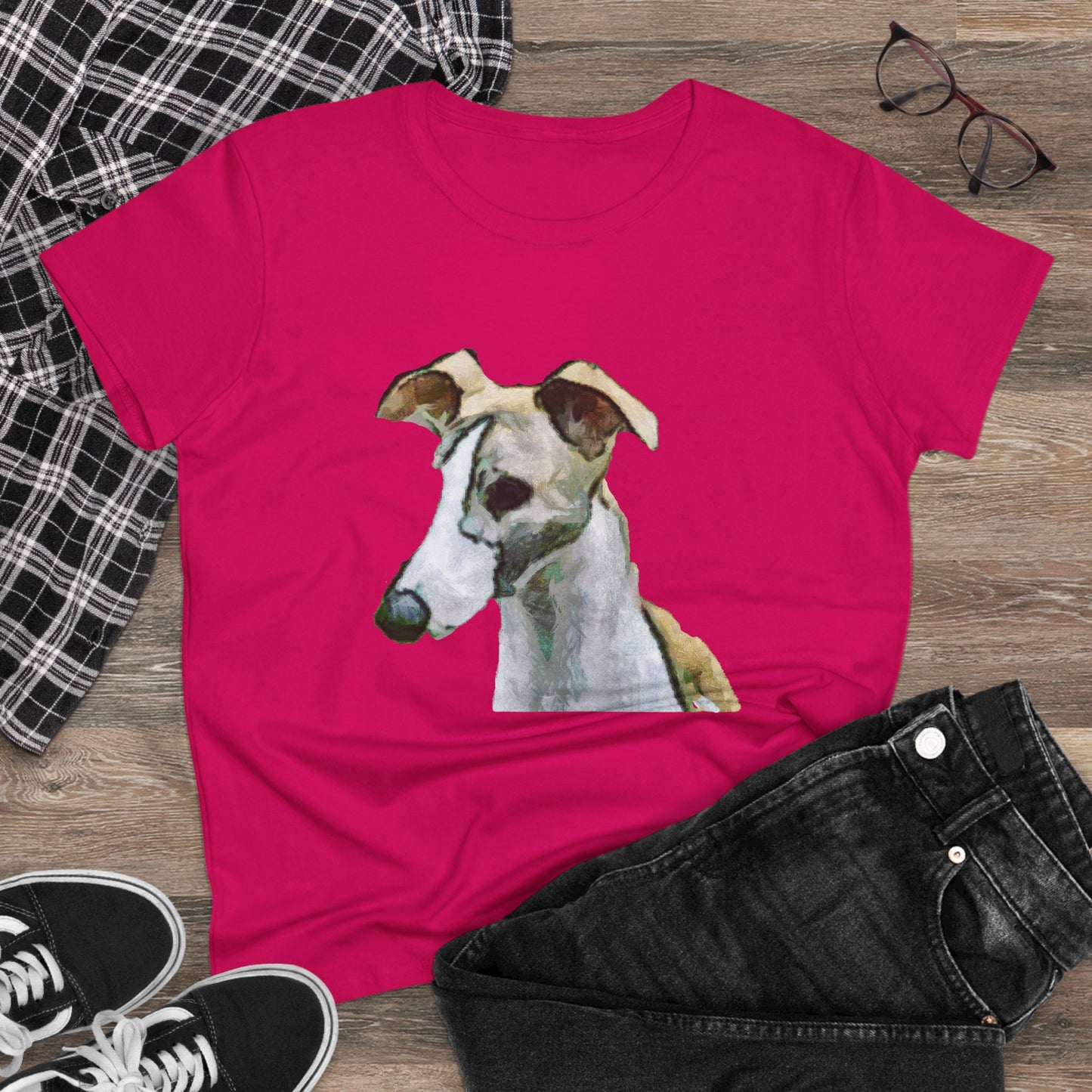 Whippet 'Simba #1' Women's Midweight Cotton Tee