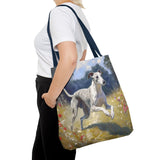 Whippet Polyester Tote Bag (AOP)