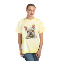 French Bulldog '2' Unisex Tie-Dye Tee, Cyclone