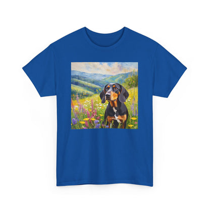 Black & Tan Coonhound Unisex Heavy Cotton Tee