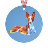 Ibizan Hound Metal Ornaments