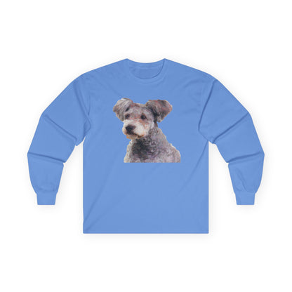 Hungarian Pumi Unisex Cotton Long Sleeve Tee