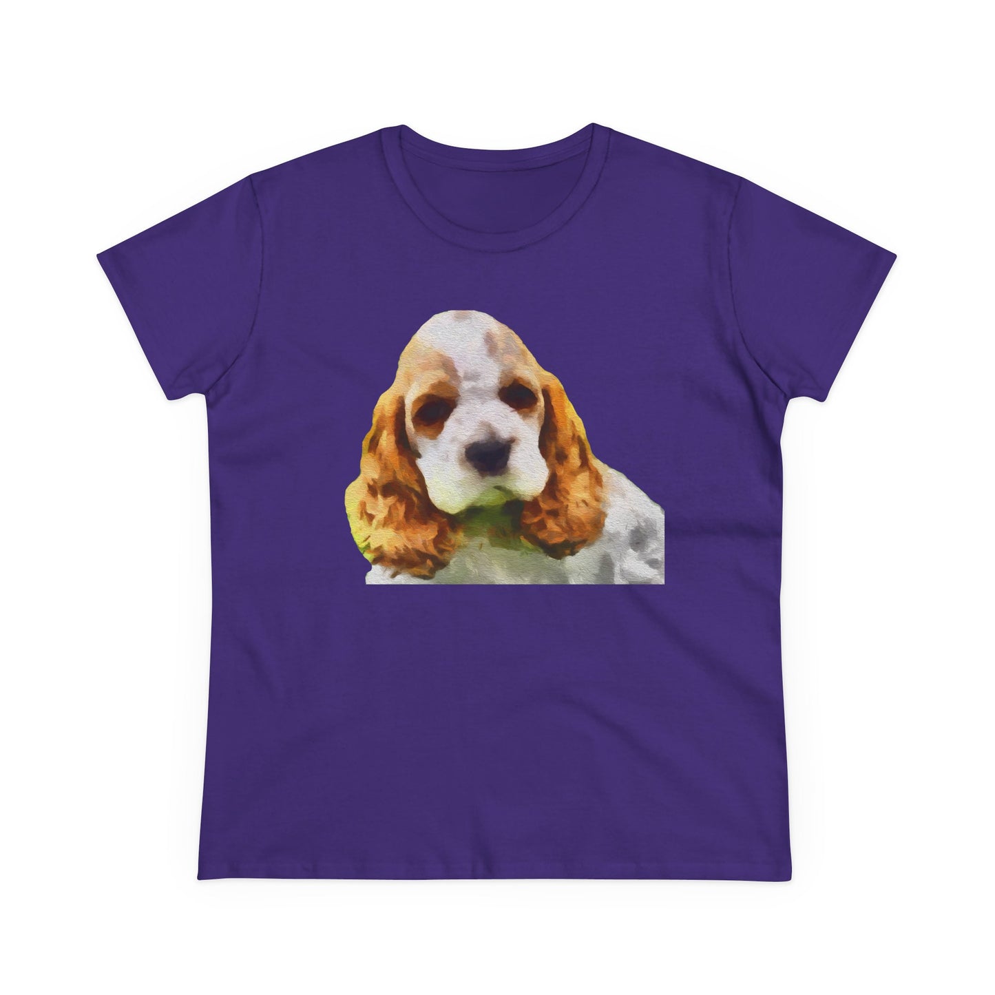 Cocker Spaniel 'Hogan' Women's Midweight Cotton Tee