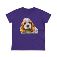 Cocker Spaniel 'Hogan' Women's Midweight Cotton Tee