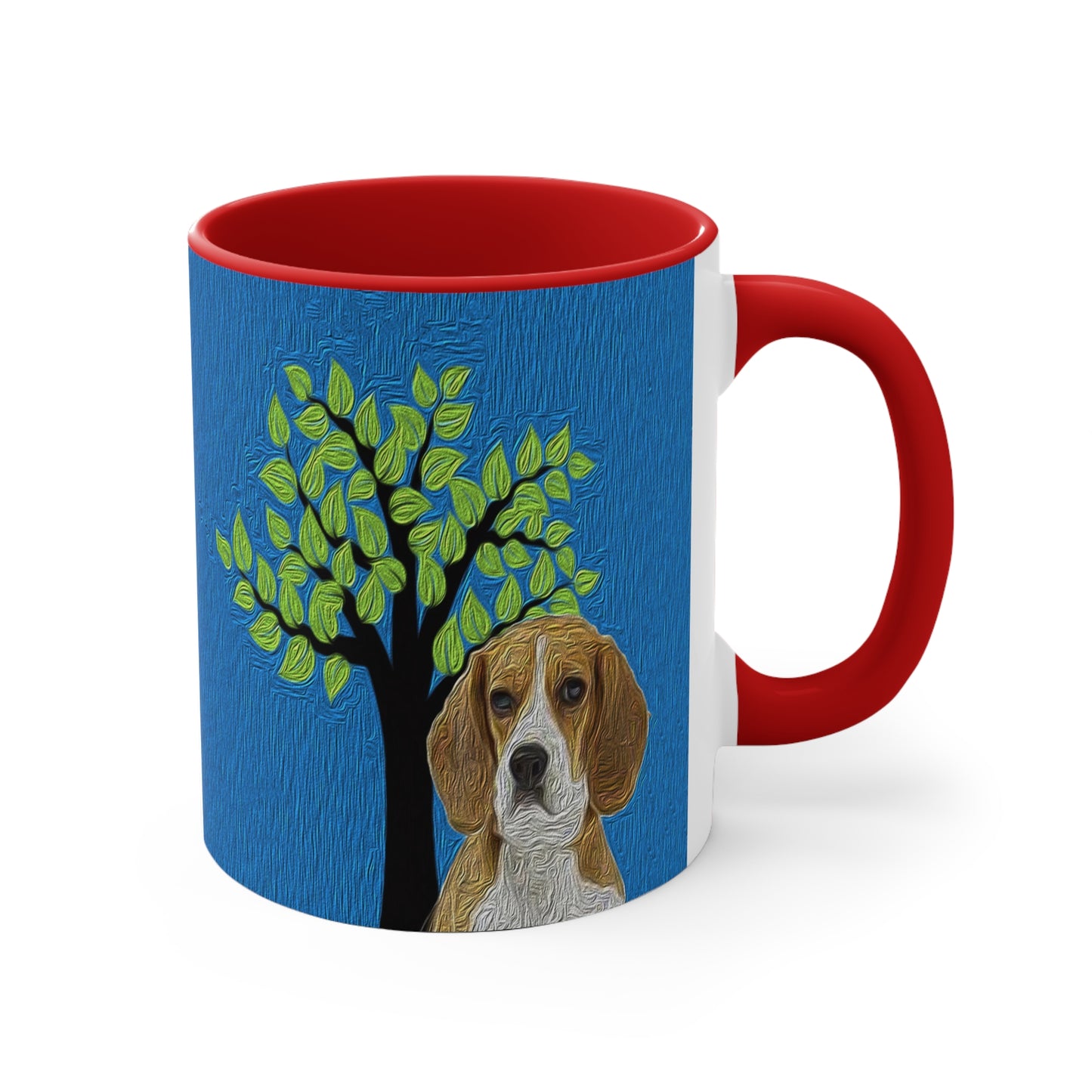 Beagle 'Hopper' 11oz Ceramic Accent Mug: Sip in Style