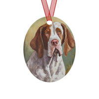 Bracco Italiano 'Italian Pointer' Metal Ornaments