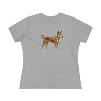 Shikoku - Japanese Hunting Dog - Women's Relaxed Fit Cotton Tee