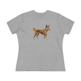 Shikoku - Japanese Hunting Dog - Women's Relaxed Fit Cotton Tee